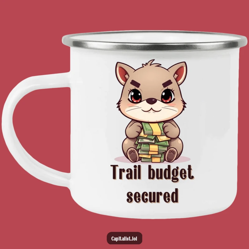 Funny Camping Mug: Animal Counting Bills - Your Focused Funny Gift!