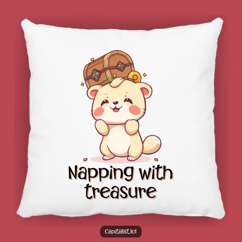 Funny Treasure Animal Pillow - Comfy & Hilarious Funny Gift Accent!