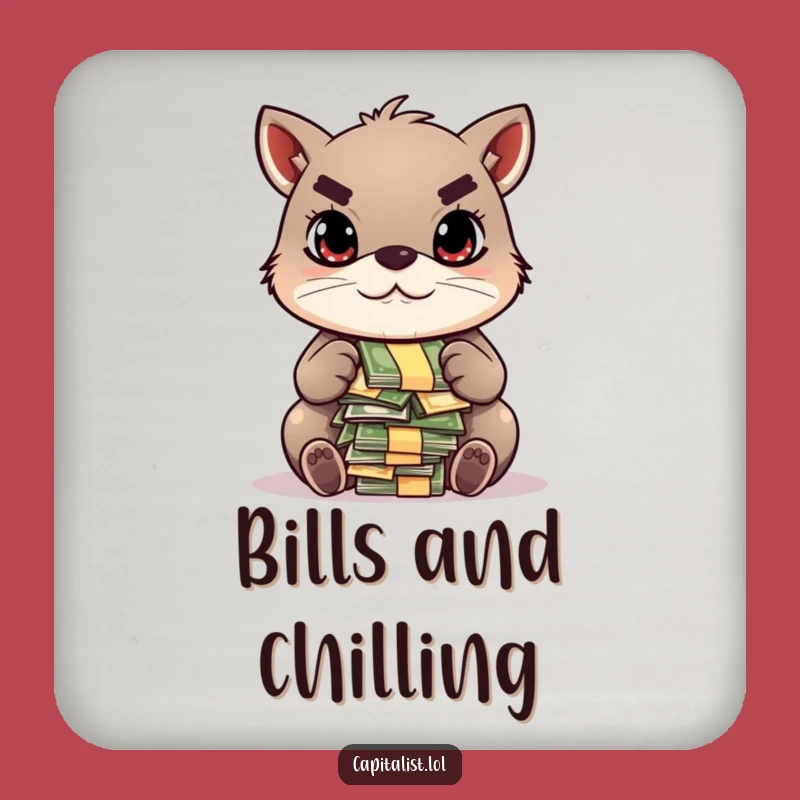 Funny Money Animal Coaster - Protect Surfaces with this Hilarious Funny Gift!