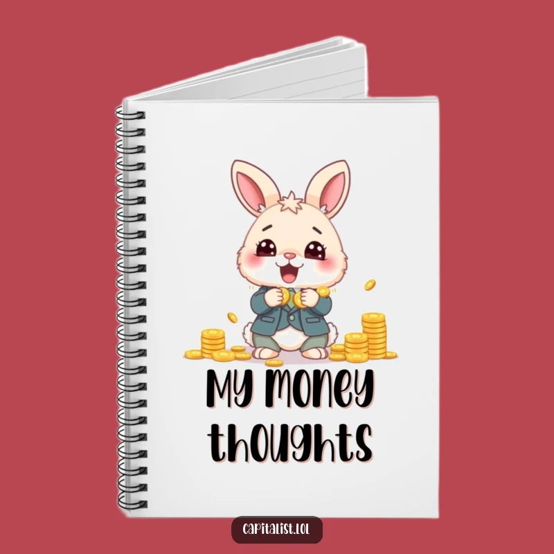 Funny Bunny Banker Notebook: Fluffy Suit's Coin Ledger, Plan Your Finances
