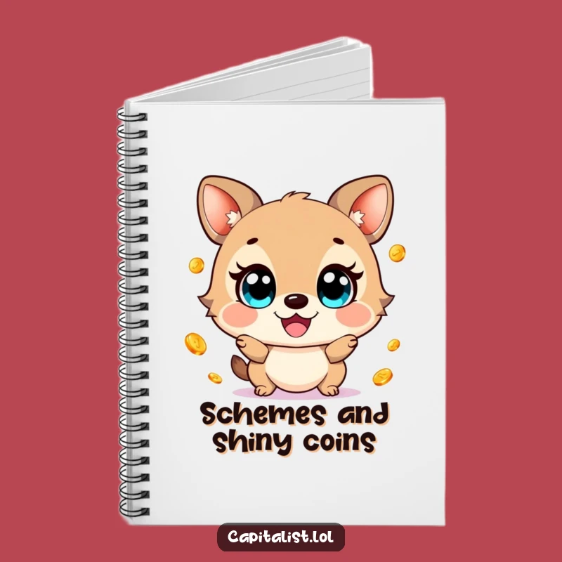 Funny Notebook: Cheerful Animal Juggling Gold Coins - Jot Down Laughs with this Funny Gift!